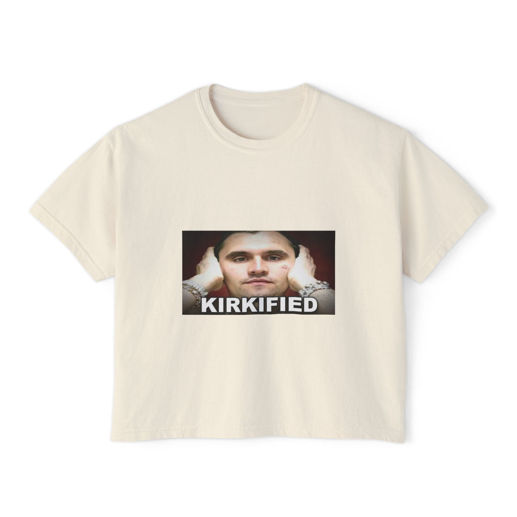 Kirkified Boxy Tee — 'Counting or Not Counting' Graphic Crop Shirt