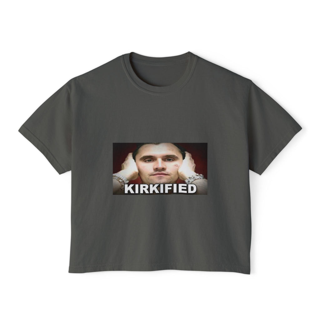 Kirkified Boxy Tee — 'Counting or Not Counting' Graphic Crop Shirt
