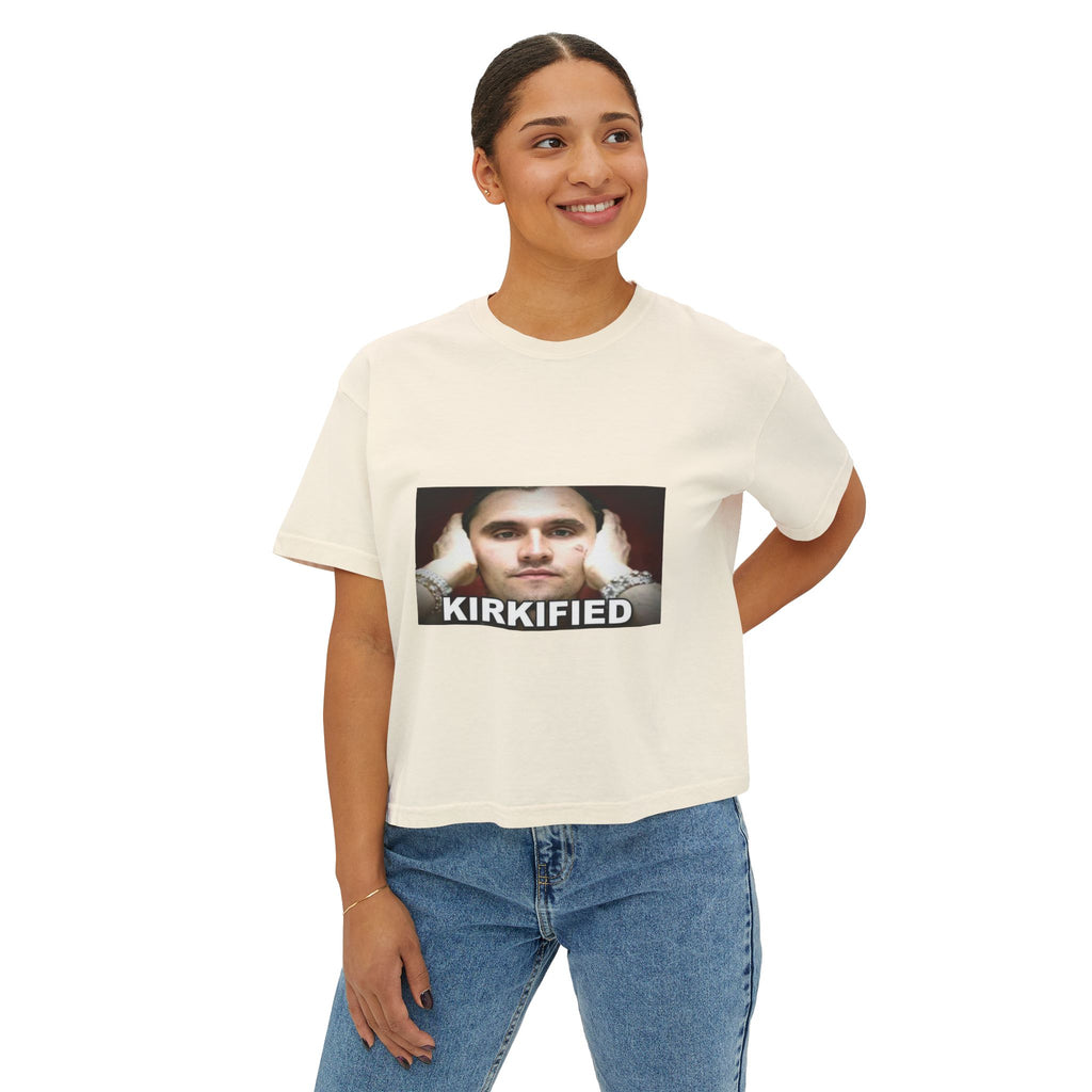 Kirkified Boxy Tee — 'Counting or Not Counting' Graphic Crop Shirt