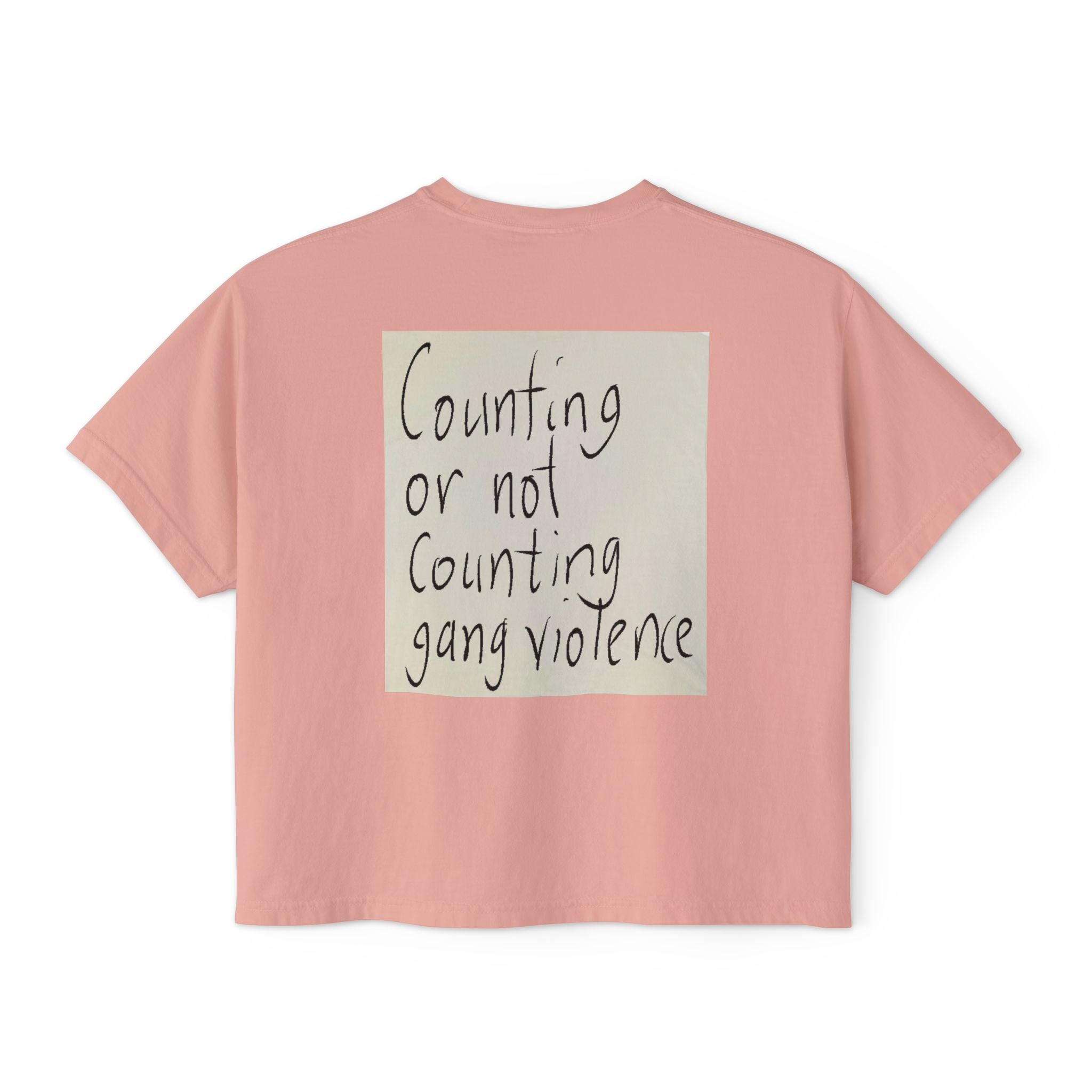 Kirkified Boxy Tee — 'Counting or Not Counting' Graphic Crop Shirt