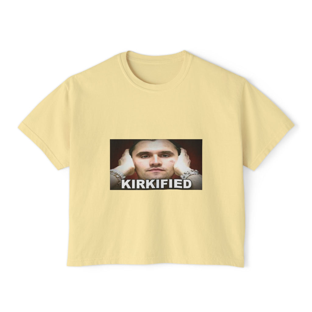 Kirkified Boxy Tee — 'Counting or Not Counting' Graphic Crop Shirt