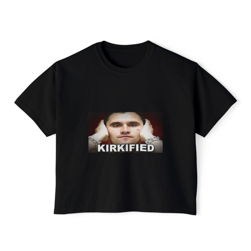 Kirkified Boxy Tee — 'Counting or Not Counting' Graphic Crop Shirt