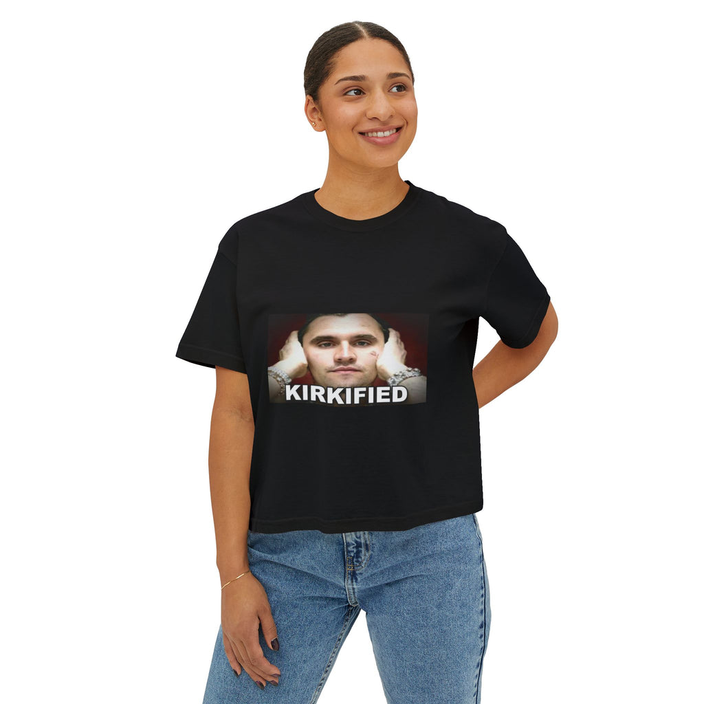 Kirkified Boxy Tee — 'Counting or Not Counting' Graphic Crop Shirt