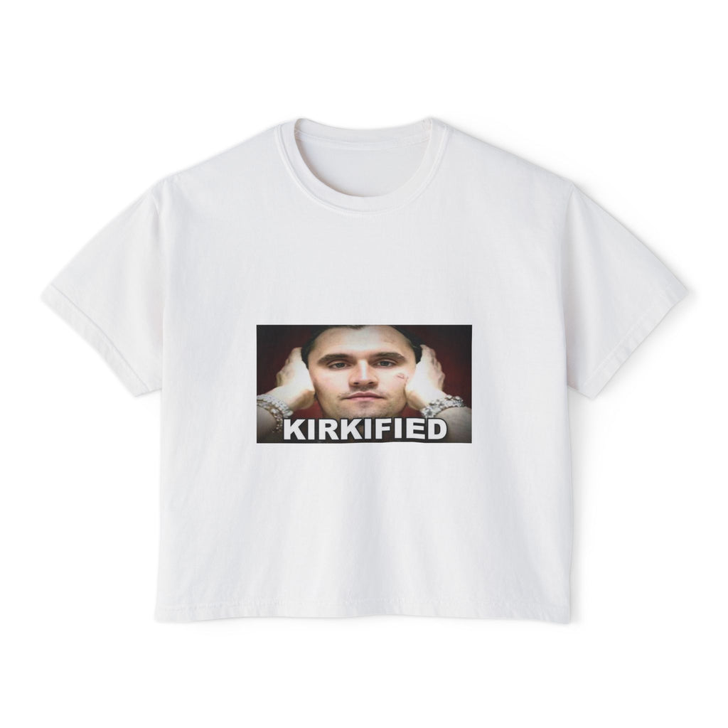 Kirkified Boxy Tee — 'Counting or Not Counting' Graphic Crop Shirt