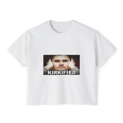 Kirkified Boxy Tee — 'Counting or Not Counting' Graphic Crop Shirt