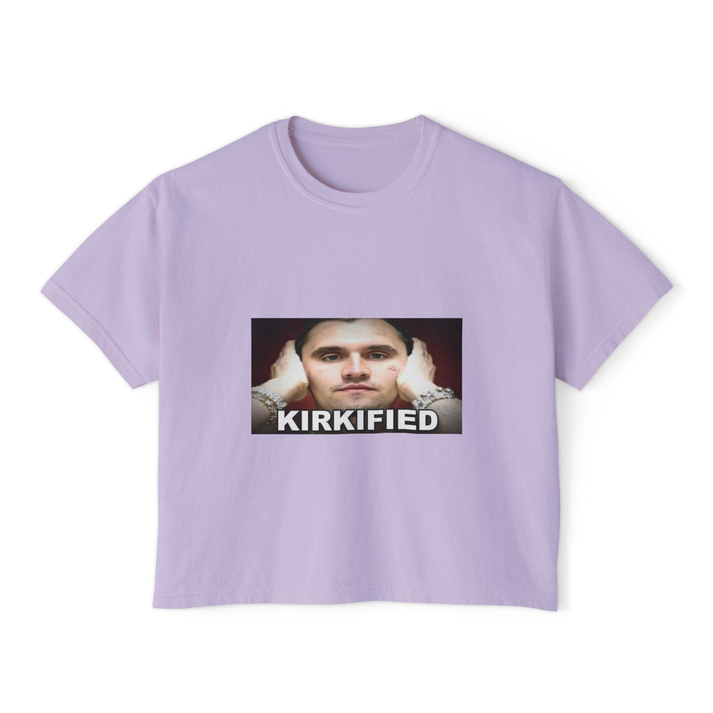 Kirkified Boxy Tee — 'Counting or Not Counting' Graphic Crop Shirt