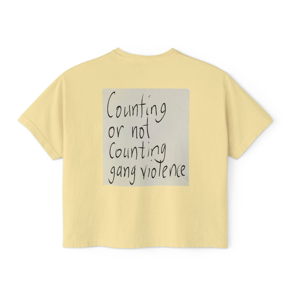 Kirkified Boxy Tee — 'Counting or Not Counting' Graphic Crop Shirt