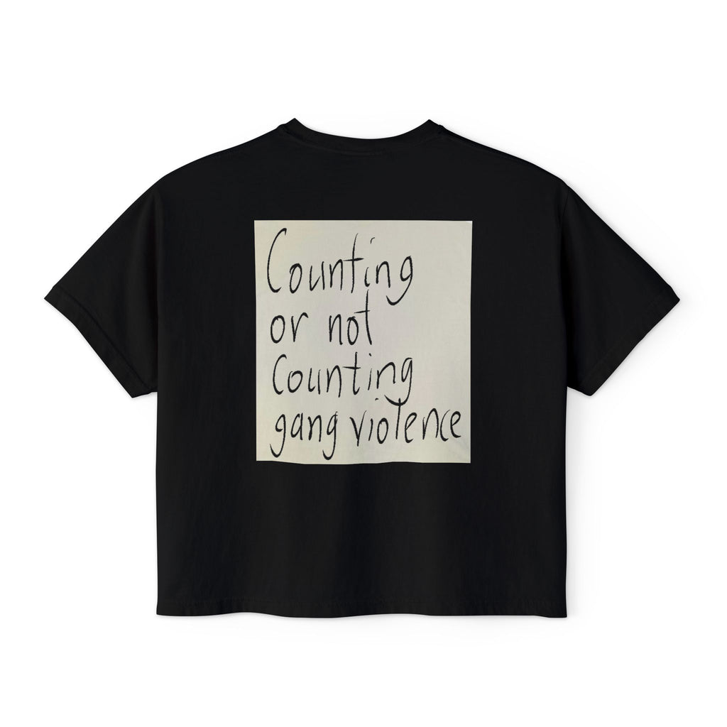 Kirkified Boxy Tee — 'Counting or Not Counting' Graphic Crop Shirt