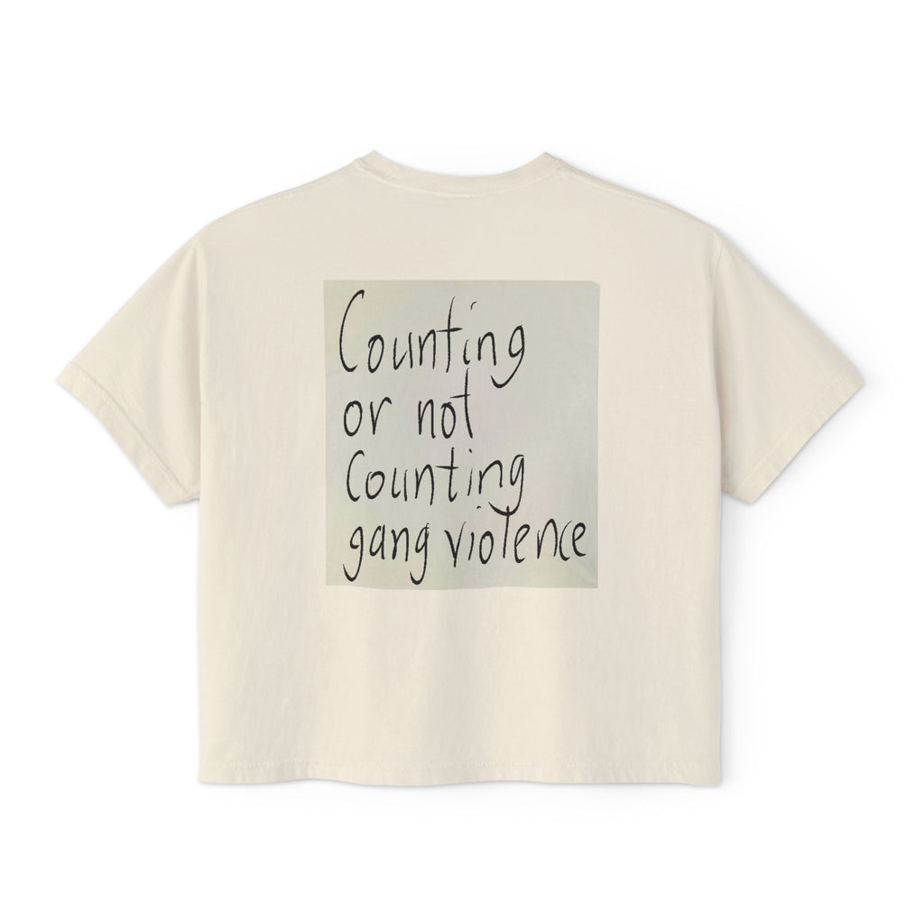 Kirkified Boxy Tee — 'Counting or Not Counting' Graphic Crop Shirt