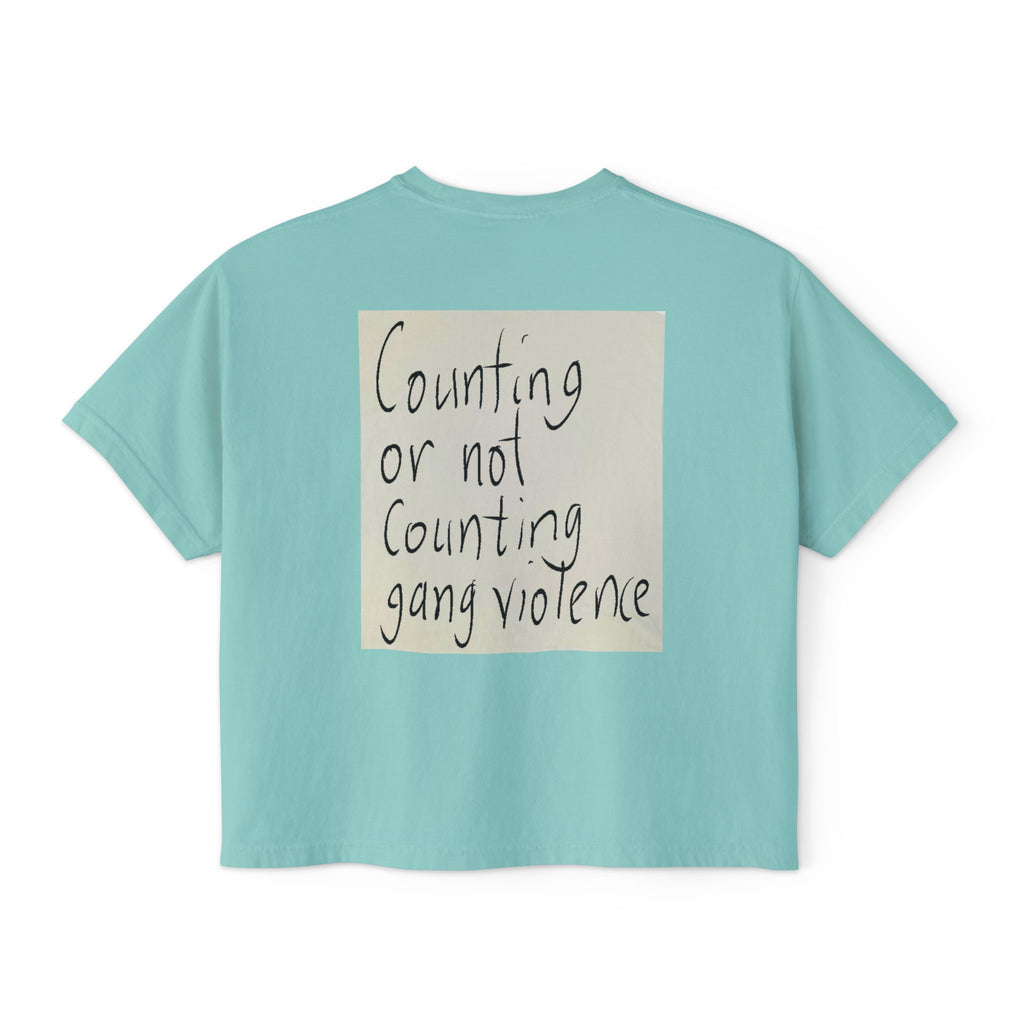 Kirkified Boxy Tee — 'Counting or Not Counting' Graphic Crop Shirt