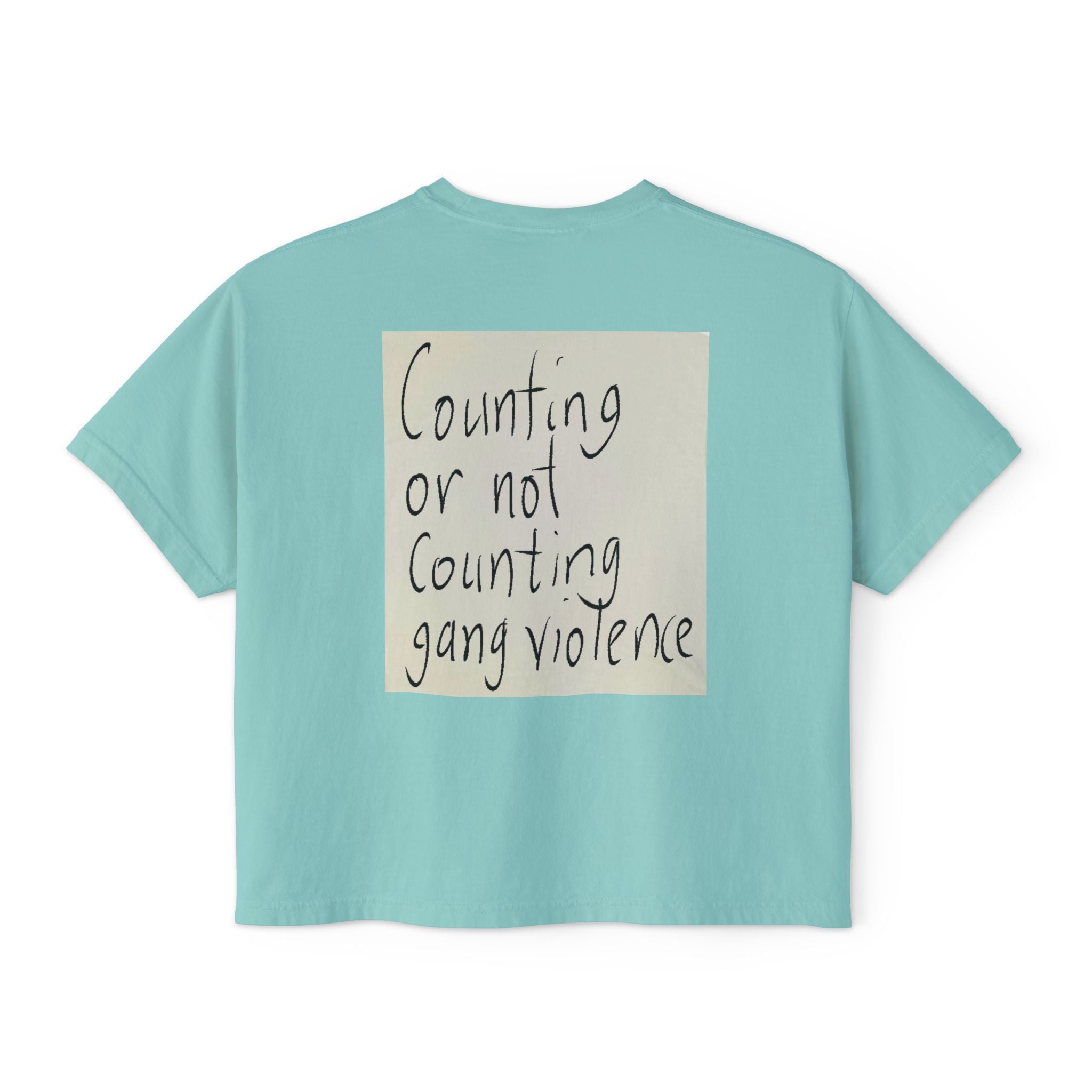 Kirkified Boxy Tee — 'Counting or Not Counting' Graphic Crop Shirt